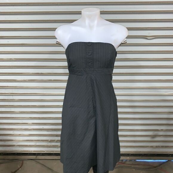 Gap strapless tuxedo dress side zipper - Picture 3 of 8